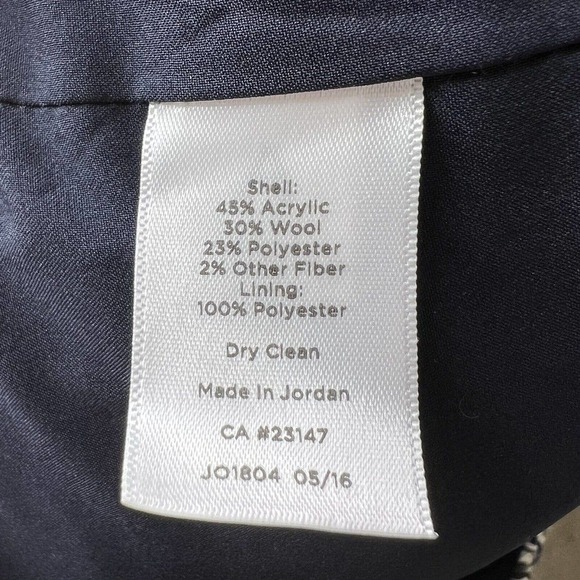 Talbots Petites Blue White Brown Tweed Wool Blend Knee Length Skirt Sz 12P - Picture 6 of 13